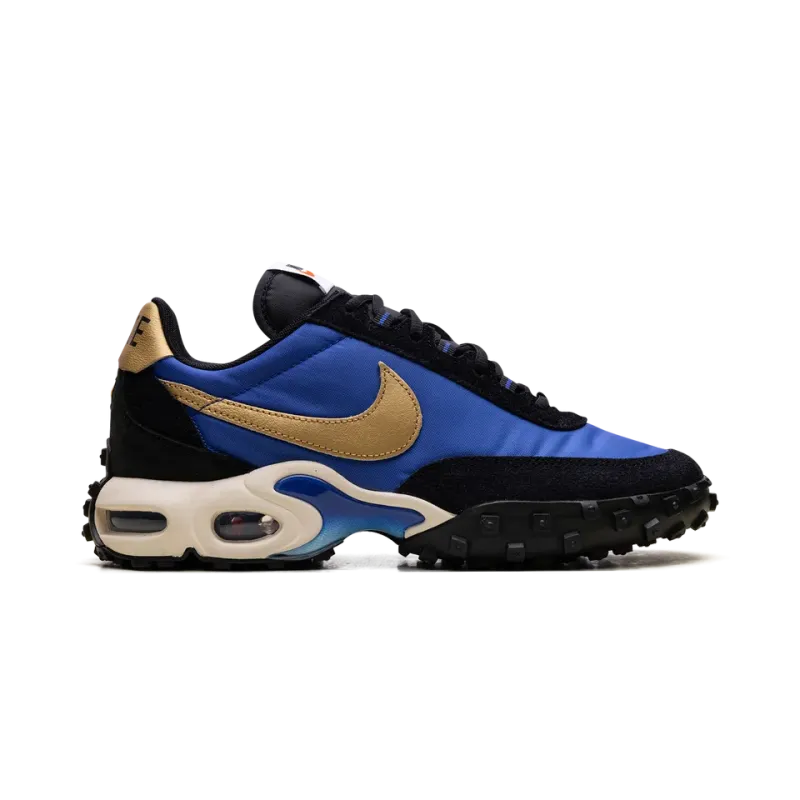Nike Air Max Waffle Racer Hyper Blue / Metallic Gold Mens