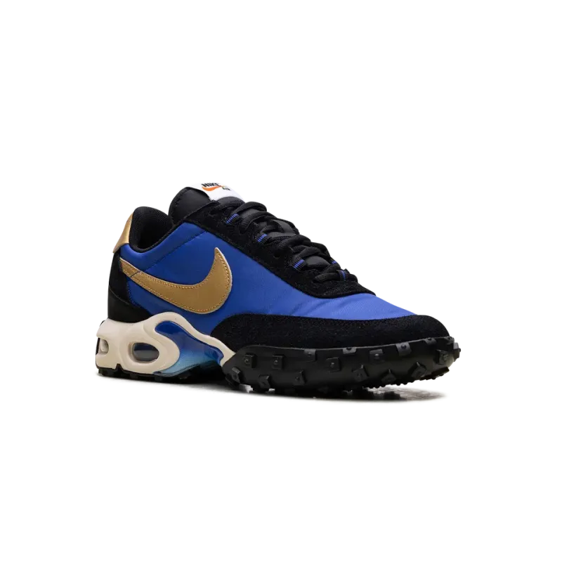 Nike Air Max Waffle Racer Hyper Blue / Metallic Gold Mens