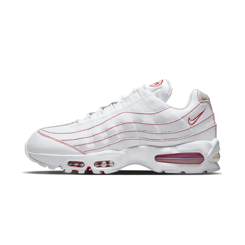 Nike Air Max 95 OG Big Bubble White University Red Mens