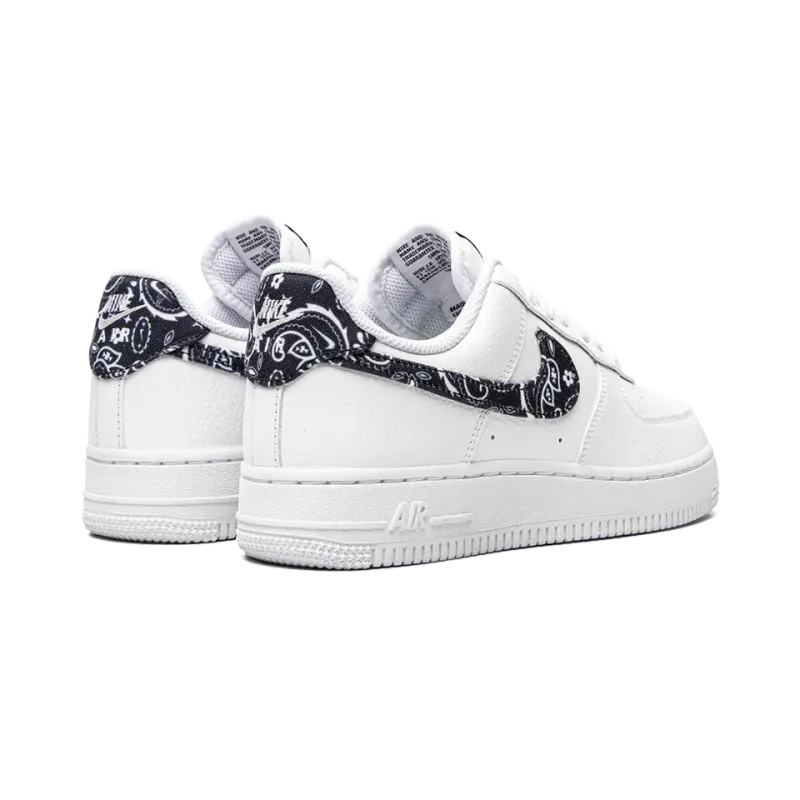 Nike AIR FORCE 1 LO '07 MNS WMNS Black Paisley Womens