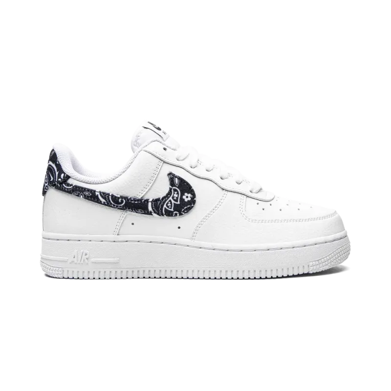Nike AIR FORCE 1 LO '07 MNS WMNS Black Paisley Womens