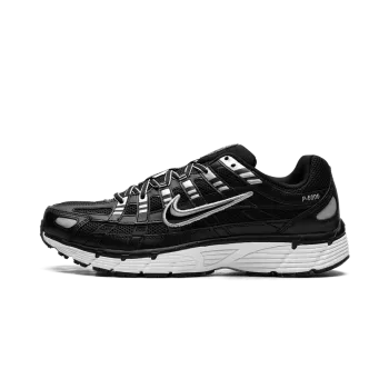 Nike P-6000 Black White Metallic Silver Mens
