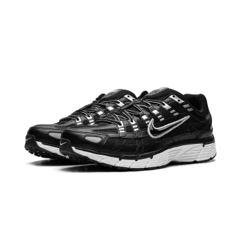 Nike P-6000 Black White Metallic Silver Mens