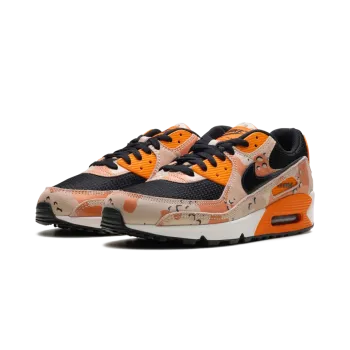 Nike Air Max 90 Premium Bio Beige / Safety Orange / Phantom / Black Mens