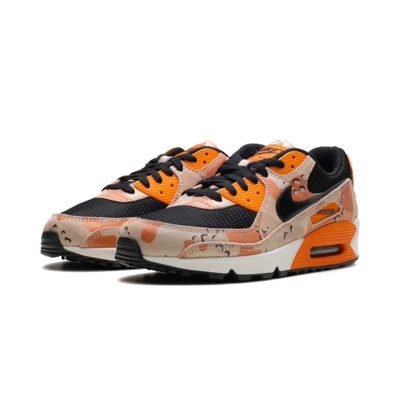 Nike Air Max 90 Premium Bio Beige / Safety Orange / Phantom / Black Mens