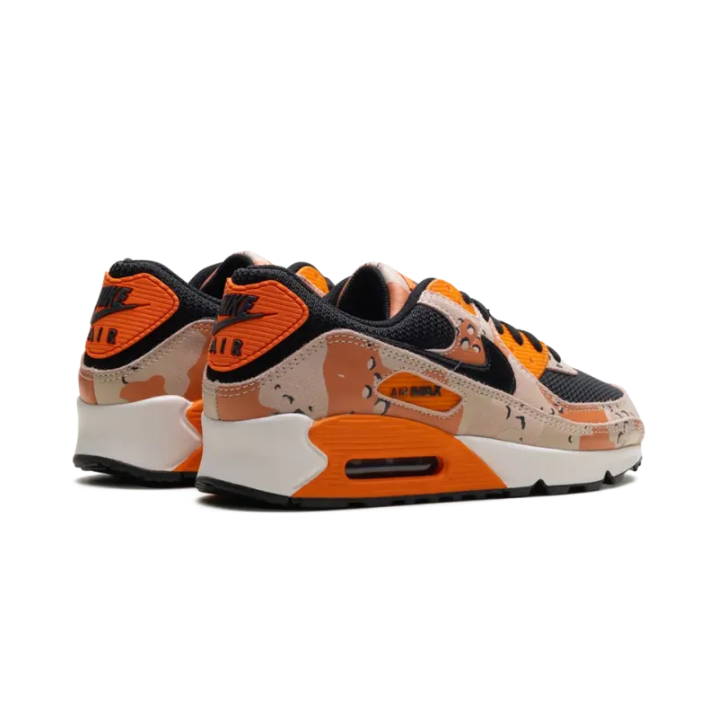 Nike Air Max 90 Premium Bio Beige / Safety Orange / Phantom / Black Mens
