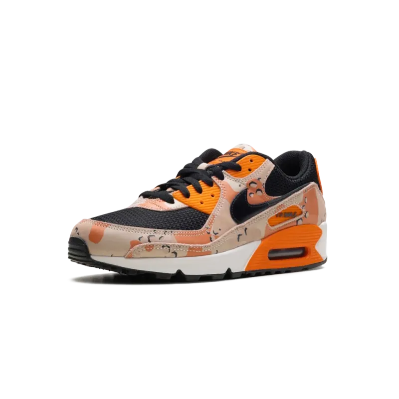 Nike Air Max 90 Premium Bio Beige / Safety Orange / Phantom / Black Mens