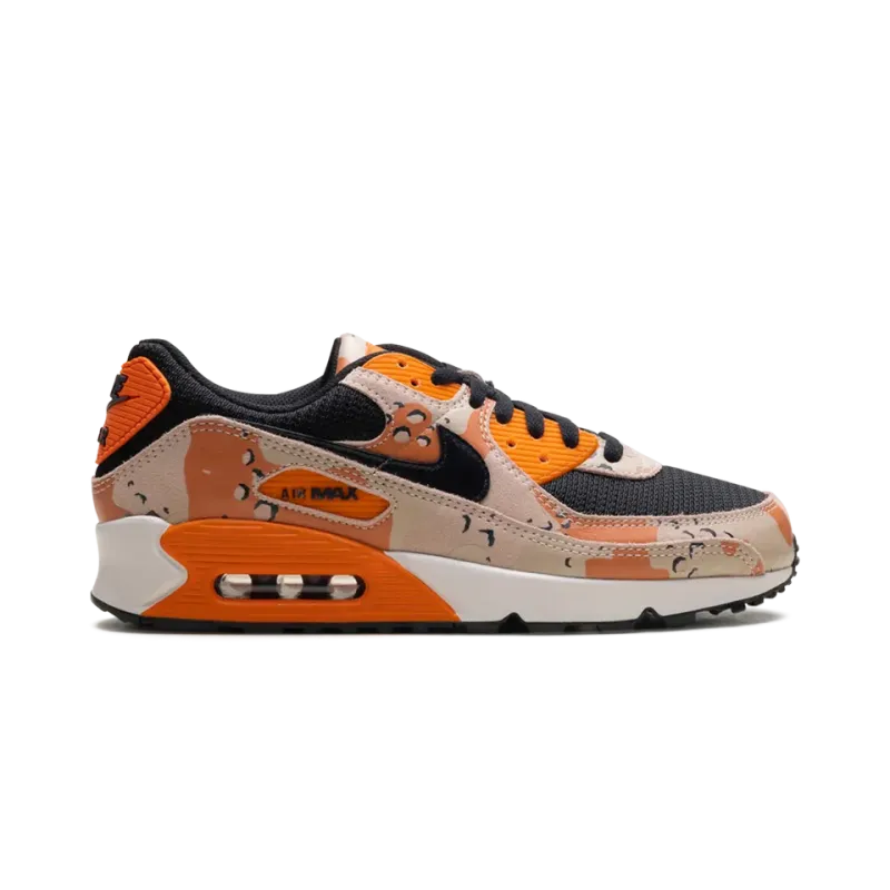 Nike Air Max 90 Premium Bio Beige / Safety Orange / Phantom / Black Mens