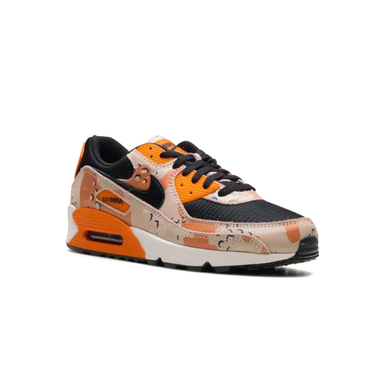 Nike Air Max 90 Premium Bio Beige / Safety Orange / Phantom / Black Mens