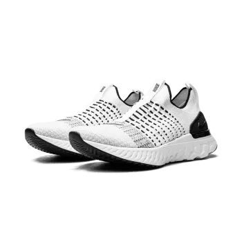 Nike React Phantom Run Flyknit White/White-Black-Pure Platinum Mens