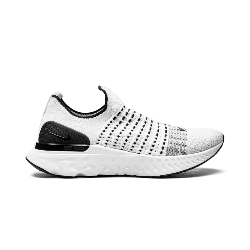 Nike React Phantom Run Flyknit White/White-Black-Pure Platinum Mens