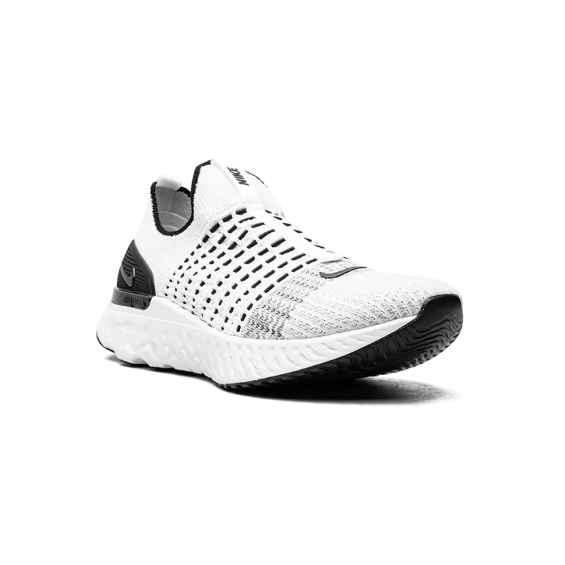 Nike React Phantom Run Flyknit White/White-Black-Pure Platinum Mens
