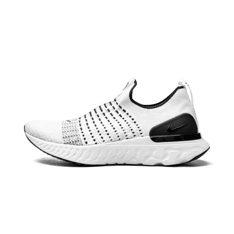Nike React Phantom Run Flyknit White/White-Black-Pure Platinum Mens