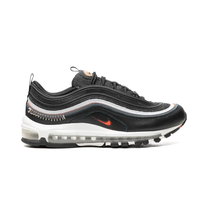 Nike Air Max 97 SE Black / Bright Crimson Mens