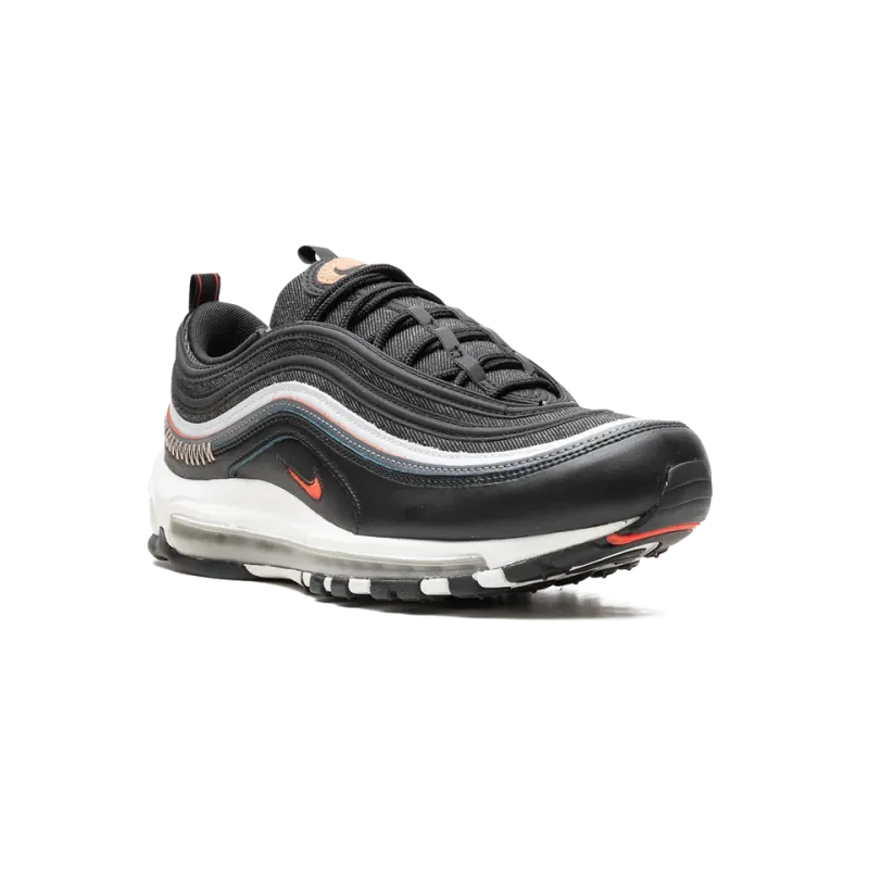 Nike Air Max 97 SE Black / Bright Crimson Mens