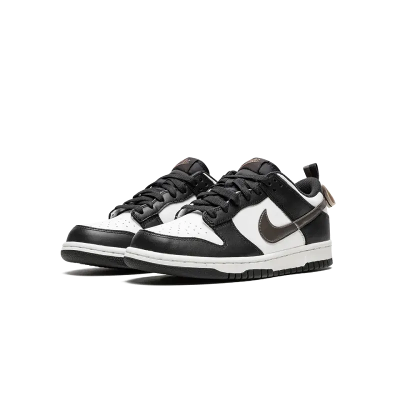 Nike Dunk Low Black White Metallic Grade School