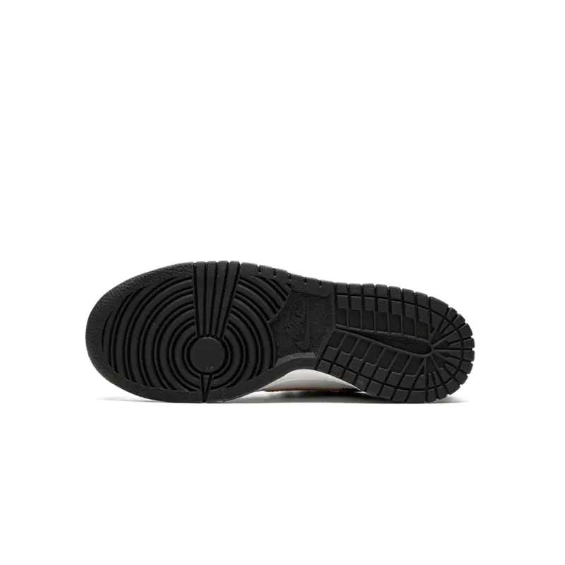 Nike Dunk Low Black White Metallic Grade School