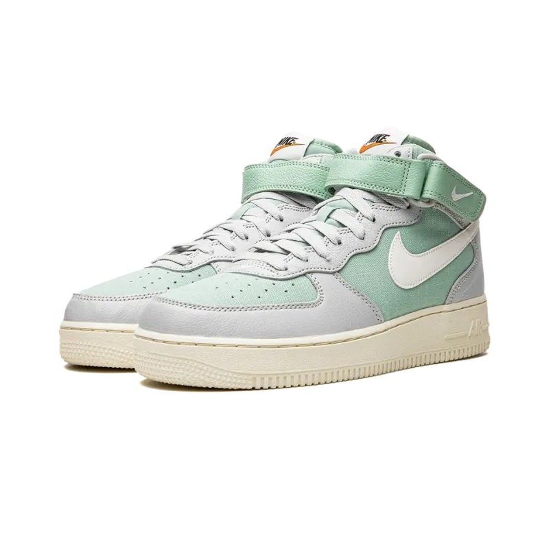 Nike Air Force 1 Mid '07 LX Grey Fog Enamel Green Mens