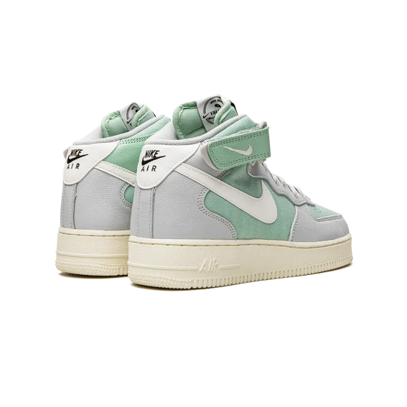 Nike Air Force 1 Mid '07 LX Grey Fog Enamel Green Mens