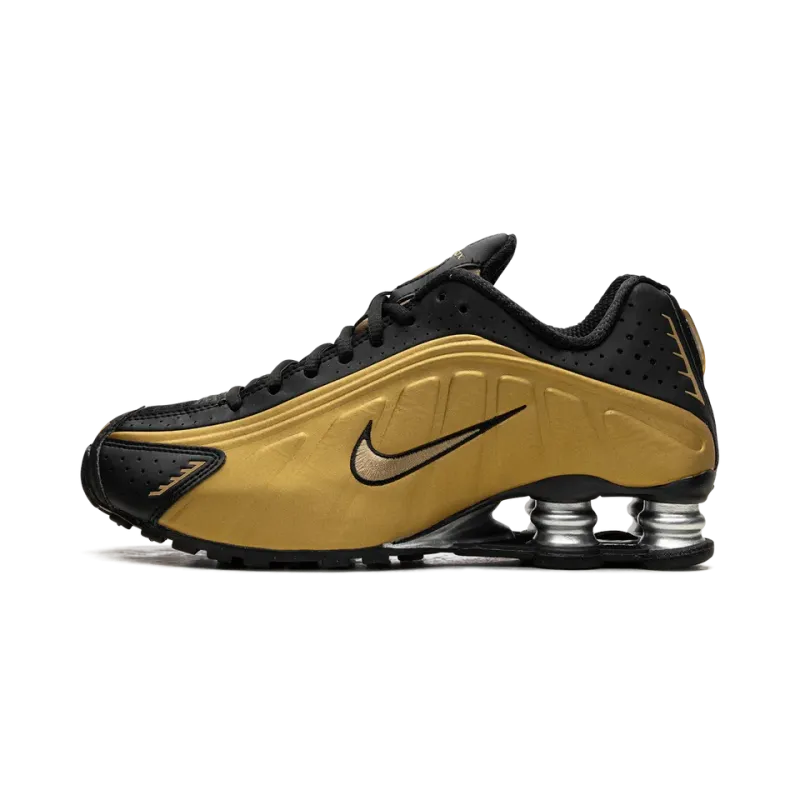 Nike Shox R4 WMNS Black / Metallic Gold Womens
