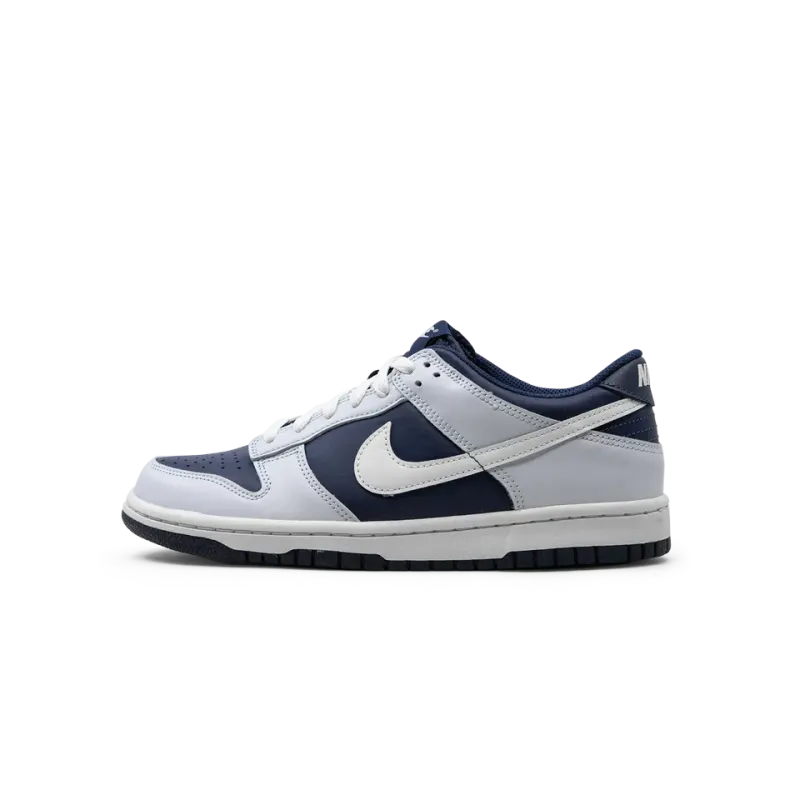 Nike Dunk Low Football Grey / Midnight Navy Grade School