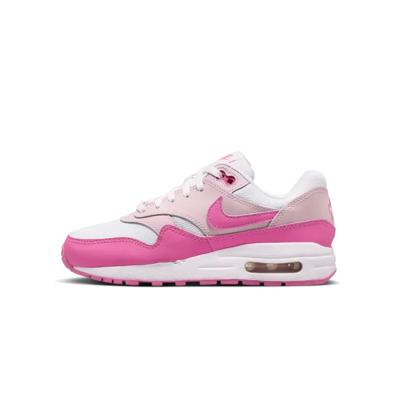 Nike Air Max 1 Grade School White Pink Foam Grade School