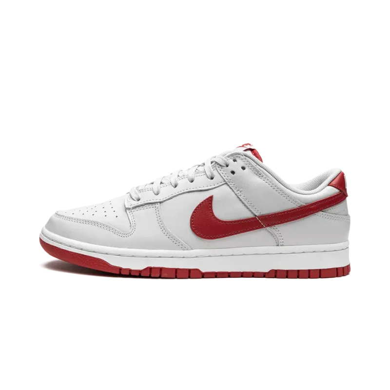 Nike Dunk Low Vast Grey / Varsity Red Mens