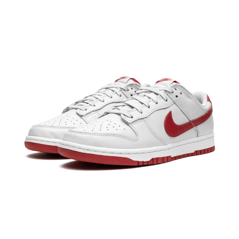 Nike Dunk Low Vast Grey / Varsity Red Mens
