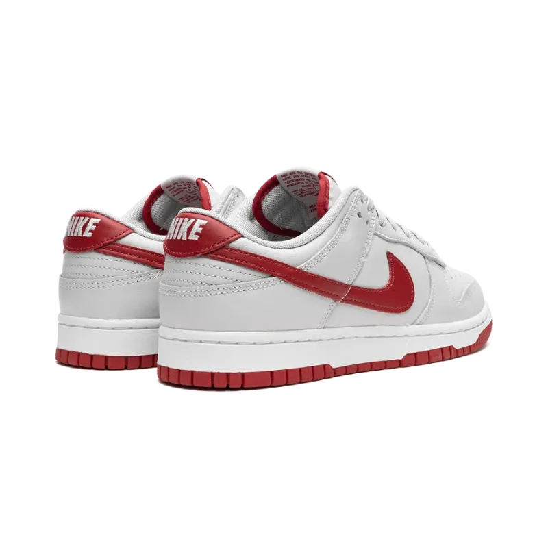 Nike Dunk Low Vast Grey / Varsity Red Mens
