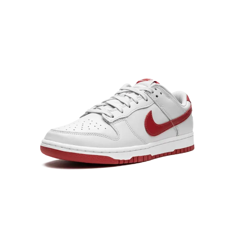 Nike Dunk Low Vast Grey / Varsity Red Mens