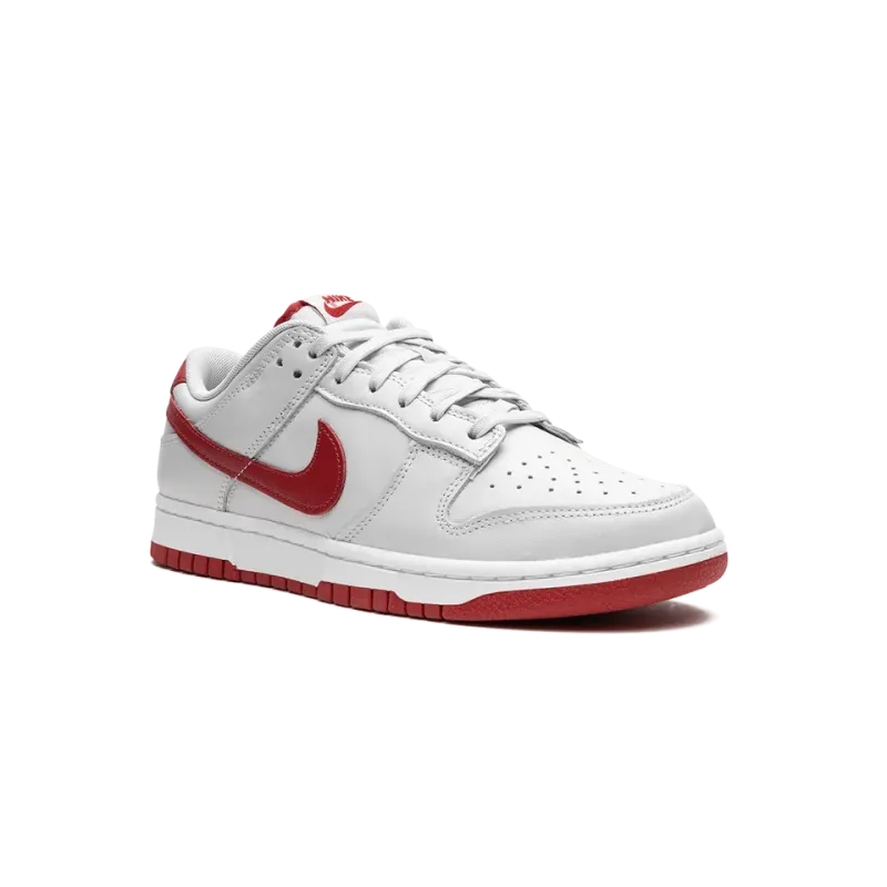 Nike Dunk Low Vast Grey / Varsity Red Mens