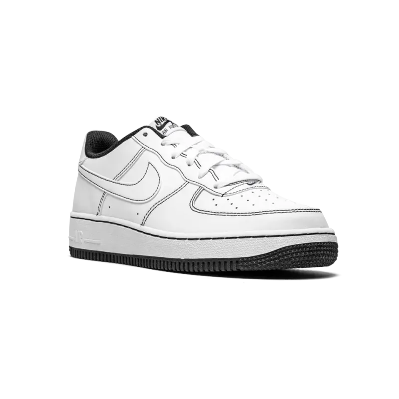 Nike Air Force 1 Low '07 GS Contrast Stitching - White / Black Grade School