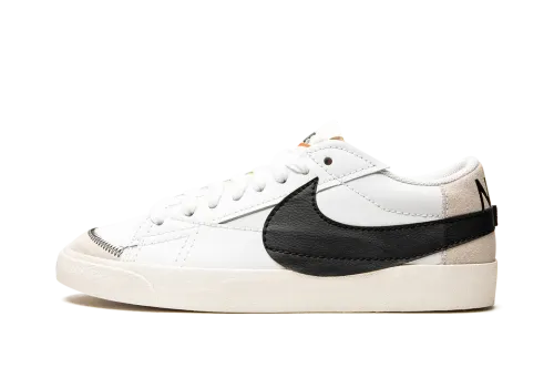 Nike Blazer Low 77 Jumbo White Black Sail — Oversized Swoosh, Timeless Style