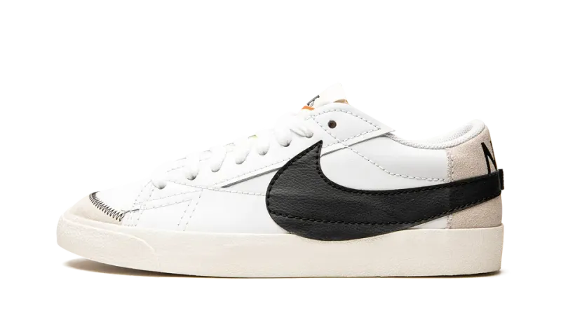 Nike Blazer Low 77 Jumbo White Black Sail — Oversized Swoosh, Timeless Style