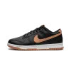Nike Dunk Low Black / Amber Brown Mens