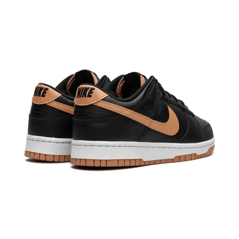 Nike Dunk Low Black / Amber Brown Mens
