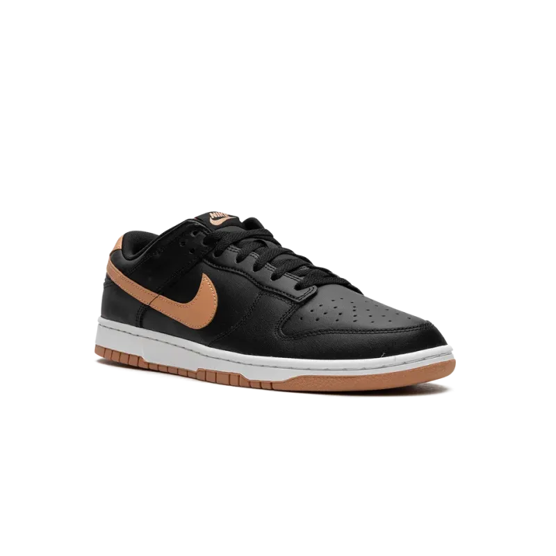 Nike Dunk Low Black / Amber Brown Mens