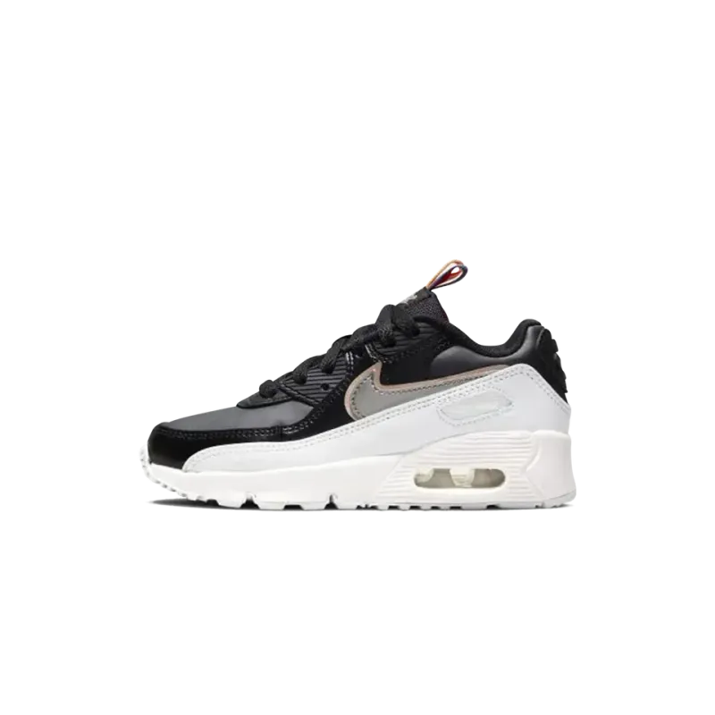 Nike Air Max 90 Leather SE PS Off Noir Metallic Pewter Pre School