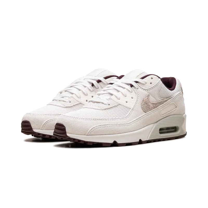 Nike Air Max 90 PRM Sail Burgundy Crush Mens