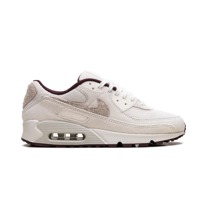 Nike Air Max 90 PRM Sail Burgundy Crush Mens