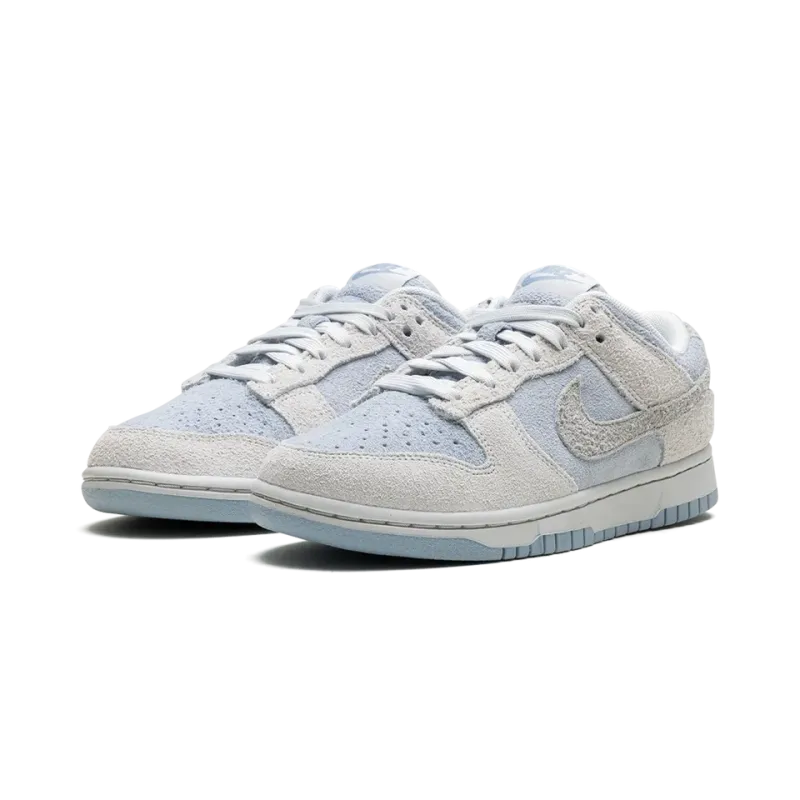 Nike DUNK LOW WMNS Suede - Photon Dust / Light Armory Blue Womens