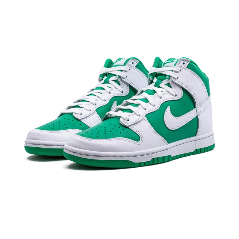 Nike Dunk High Pine Green White Mens