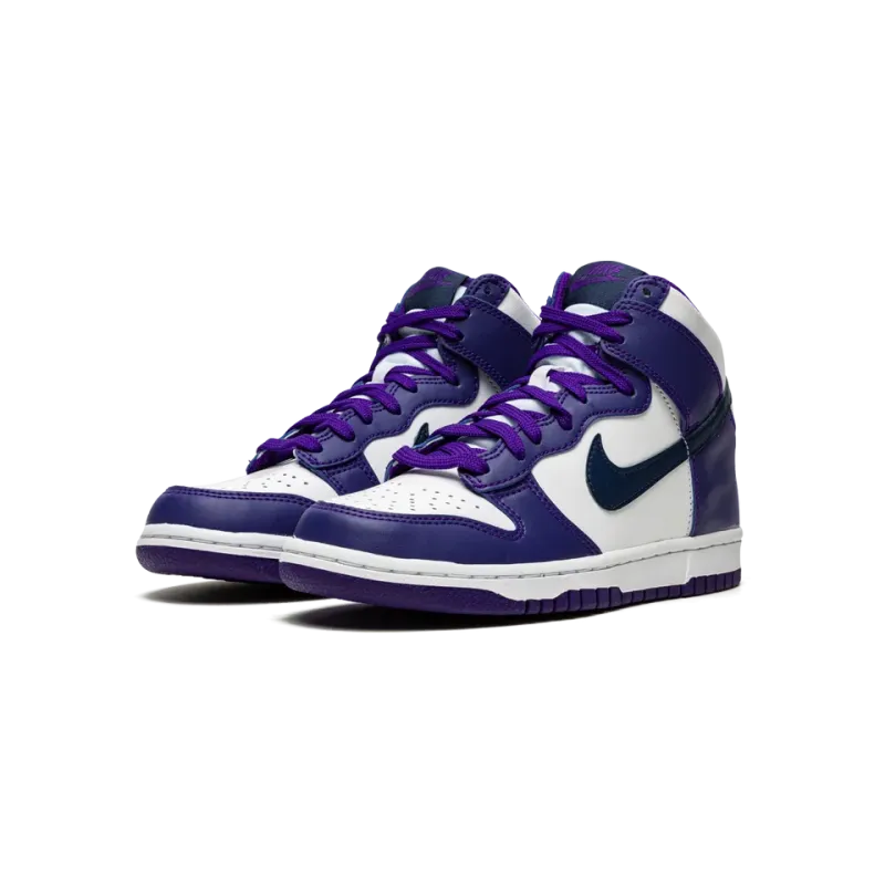 Nike Dunk High GS Electro Purple Midnght Navy Grade School