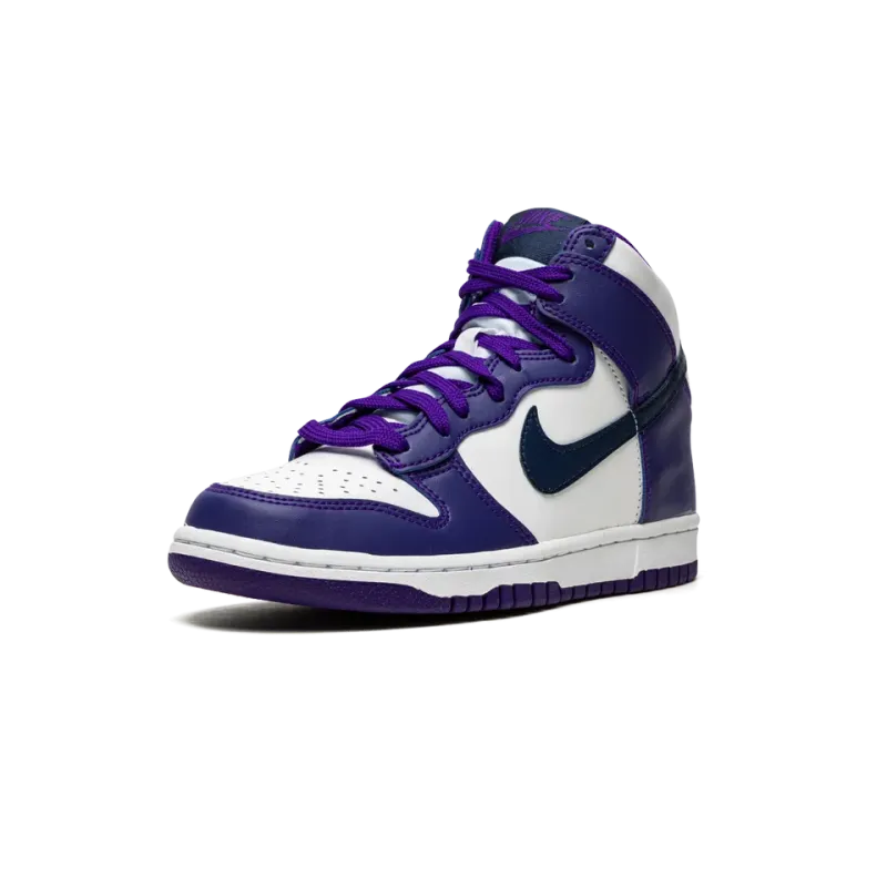 Nike Dunk High GS Electro Purple Midnght Navy Grade School