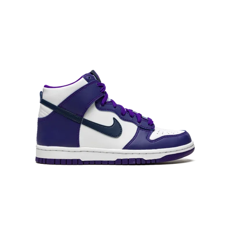 Nike Dunk High GS Electro Purple Midnght Navy Grade School