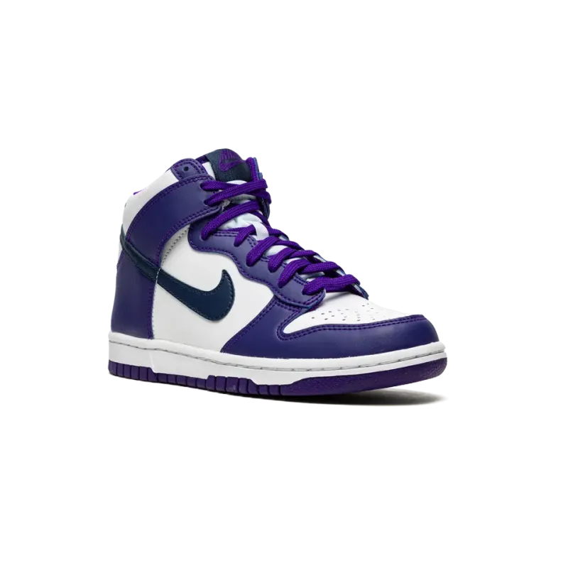 Nike Dunk High GS Electro Purple Midnght Navy Grade School