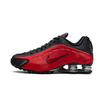 Nike Shox R4 University Red Black Mens
