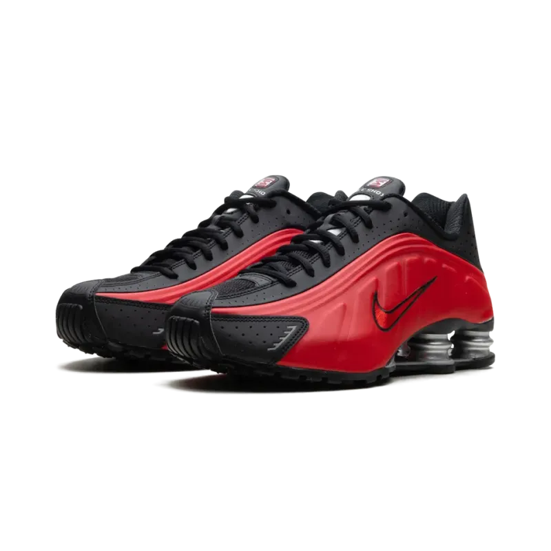 Nike Shox R4 University Red Black Mens