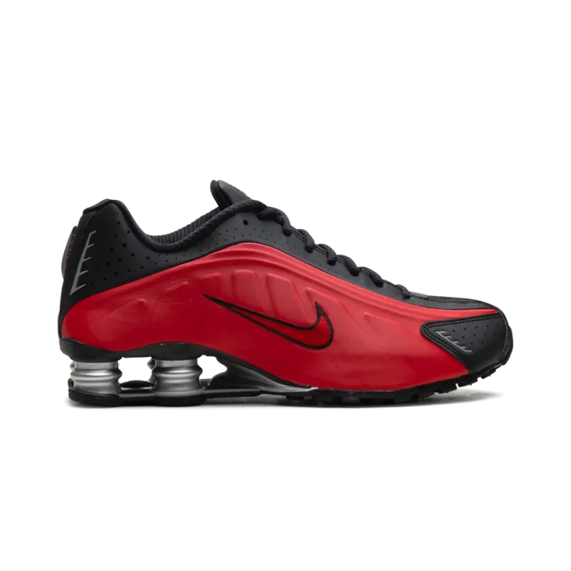 Nike Shox R4 University Red Black Mens