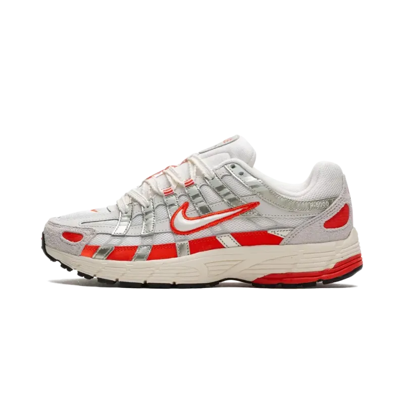 Nike P-6000 WMNS Sail Picante Red Womens